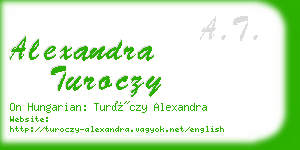 alexandra turoczy business card